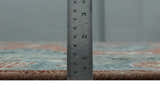 Custom Made Rust and Gray Traditional Hand knotted Multi Size wool Area Rug