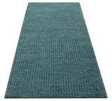 Custom Made shades of Sea Blue Contemporary Hand Knotted Wool area Rug
