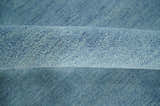 Custom Made Solid Plane Light Blue Woolen Hand Tufted wool area Rug