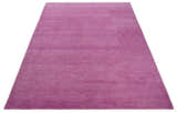 Custom made Solid Plane Purple Woolen Hand Tufted Multi Size wool area Rug