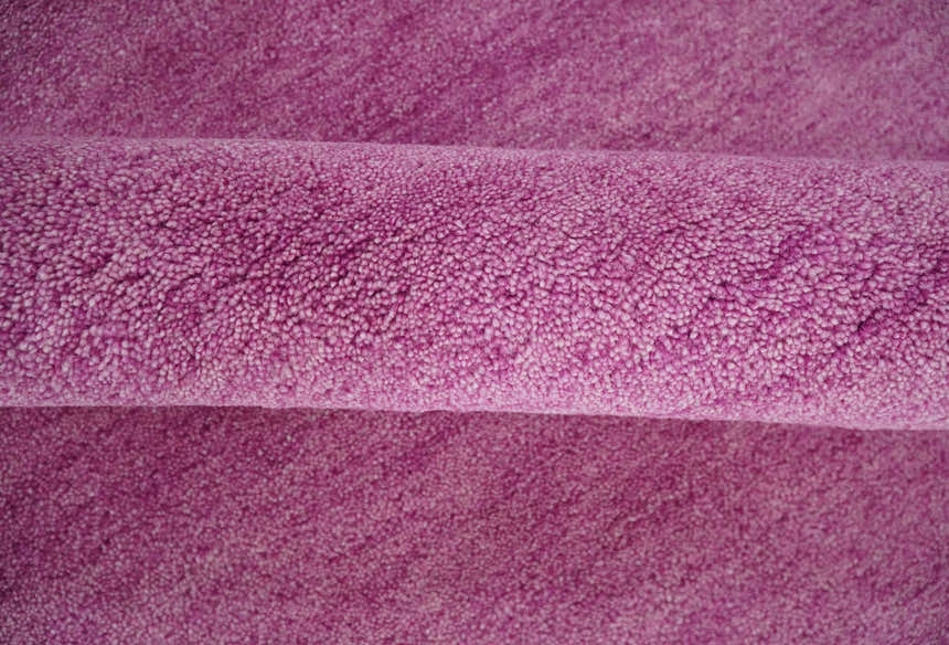 Custom made Solid Plane Purple Woolen Hand Tufted Multi Size wool area Rug