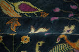 Custom Made The Jungle Life Peacock on tree Rug Hand Knotted Blue and Green Wool Rug