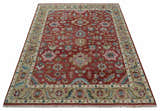 Custom Made Traditional Oushak Rust, Beige and Teal Hand knotted wool Area Rug