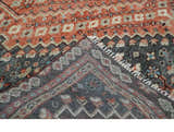 Custom Made Turkish Style Rust and Charcoal Traditional Medallion Hand knotted wool Area Rug