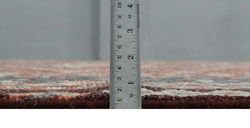 Custom Made Turkish Style Rust and Charcoal Traditional Medallion Hand knotted wool Area Rug