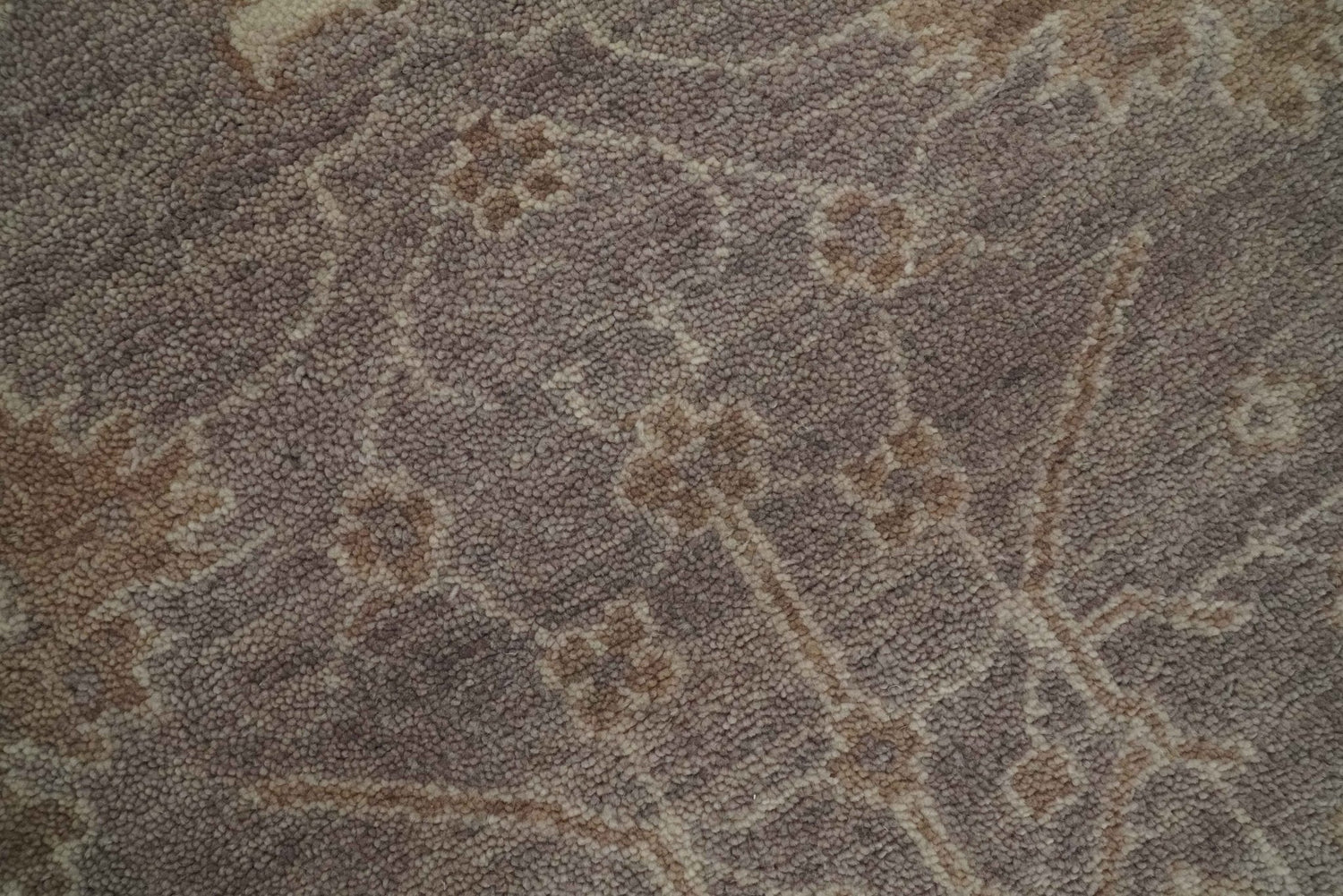 Custom Made Vintage Style Tree of life Brown And Beige Hand Knotted Wool Rug