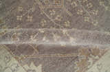 Custom Made Vintage Style Tree of life Brown And Beige Hand Knotted Wool Rug