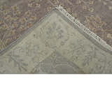 Custom Made Vintage Style Tree of life Brown And Beige Hand Knotted Wool Rug