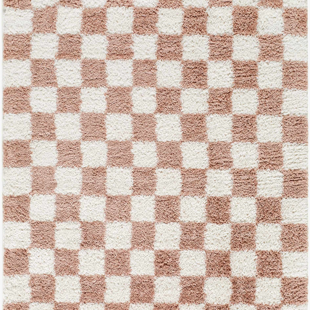 Gridline Pink & Ivory Checkered Area Rug – Boutique Rugs