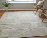 Feizy Ashby Transitional Geometric - Tan/Ivory Area Rug