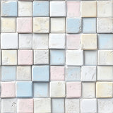 Serene Sugar Cube Mosaic