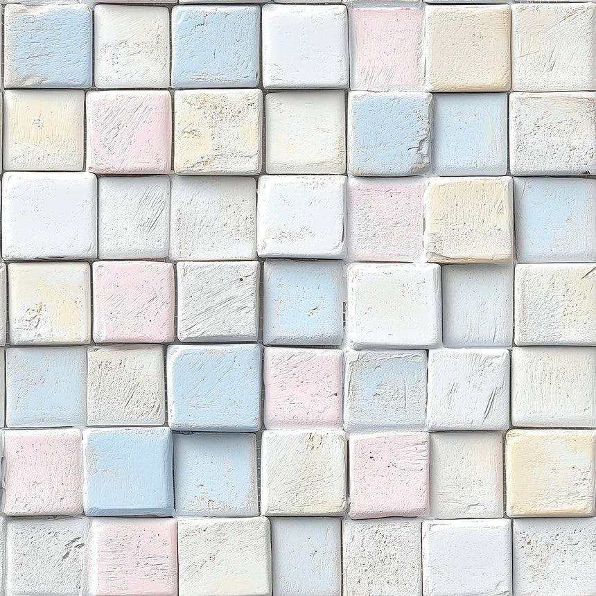 Serene Sugar Cube Mosaic