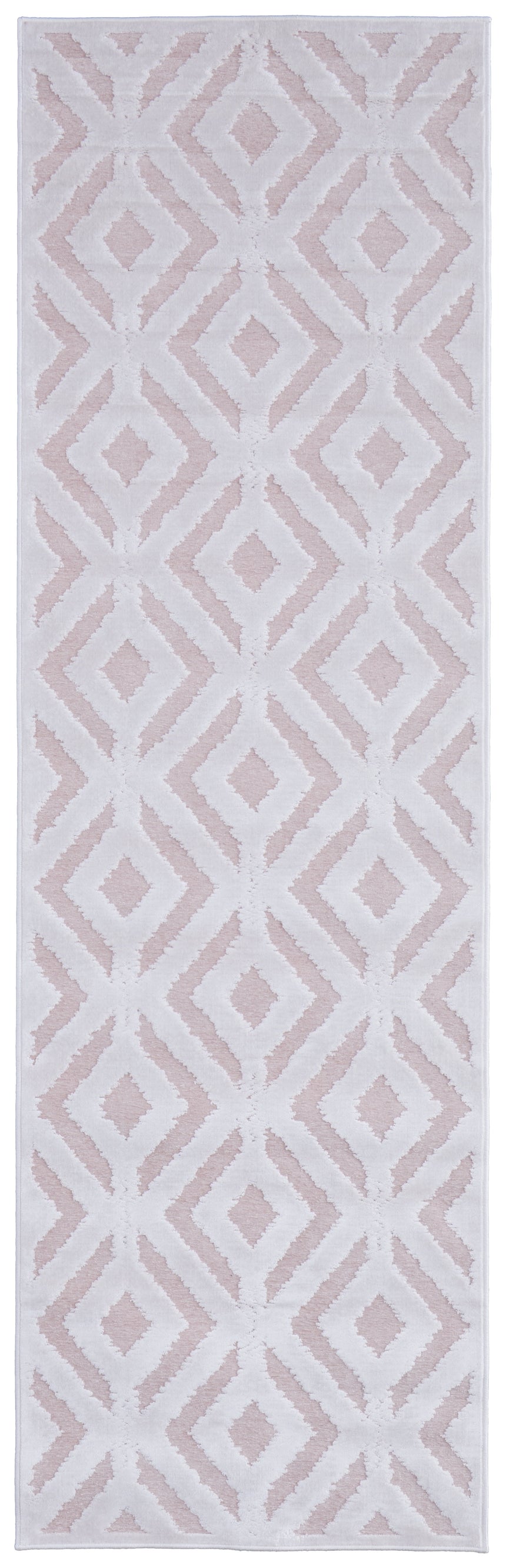 Feizy Saphir Mira Modern Solid - Pink/White Area Rug - Clearance