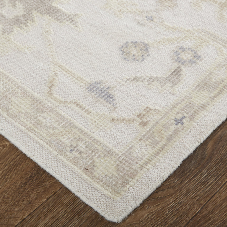 Feizy Wendover Transitional Floral & Botanical - Tan/Ivory/Orange Area Rug