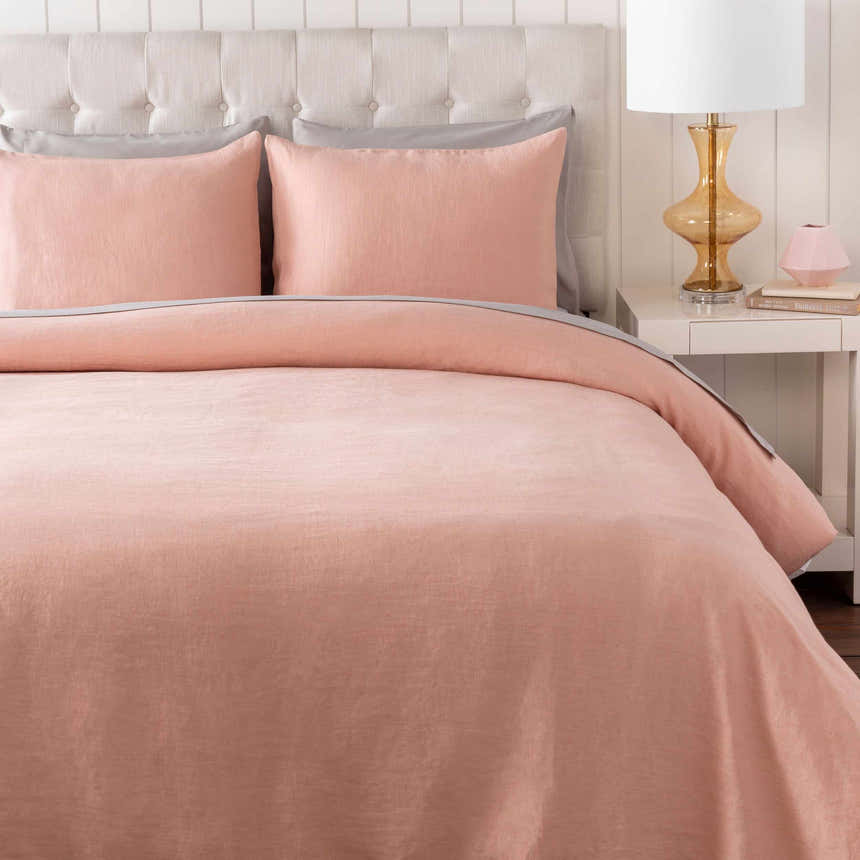 Estaca Blush Linen Bedding - Clearance