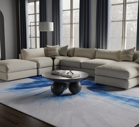 Feizy Kawai Modern Abstract - Blue/Gray Area Rug