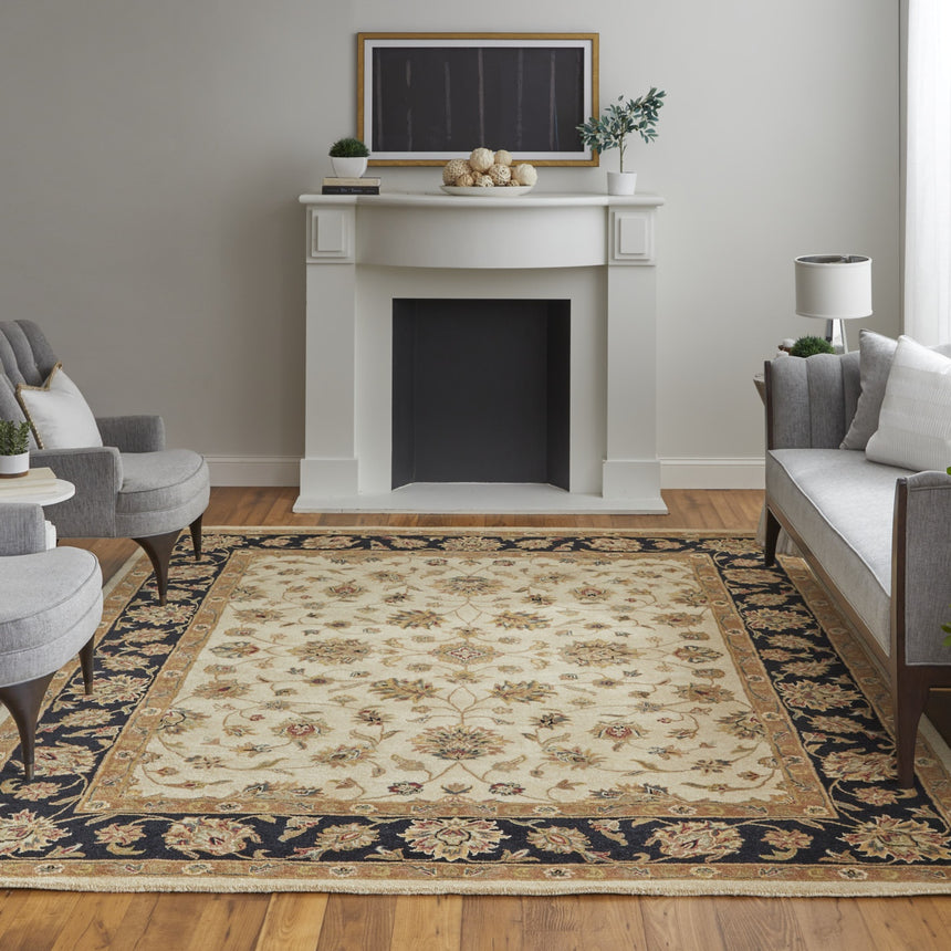 Feizy Wagner Traditional Oriental - Tan/Brown/Black Area Rug