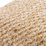 Delin Beige Quilted Texture Cottage Polyester Accent Pillow - Clearance