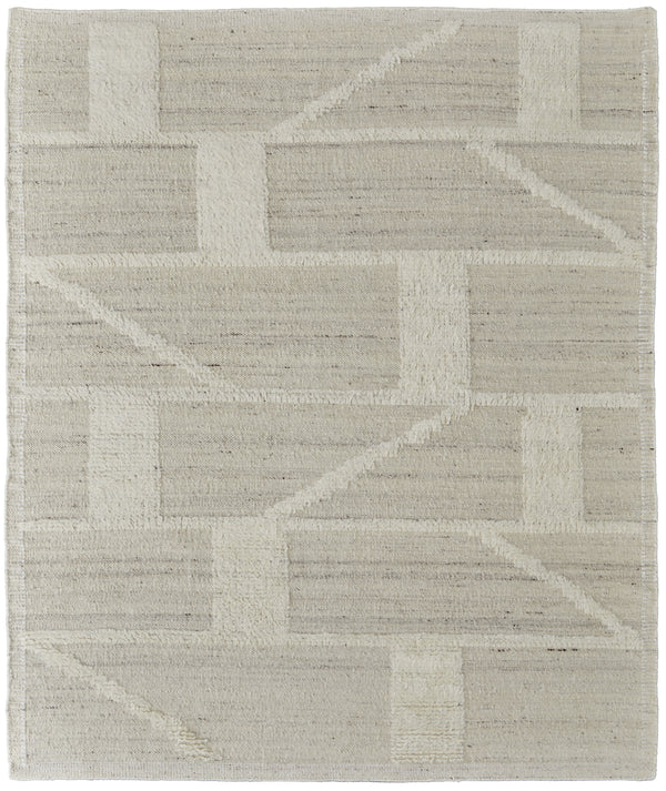 Feizy Ashby Transitional Geometric - Tan/Ivory Area Rug