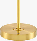 Metallic Brass Modern Table Lamp with glass details for bedside or console tables