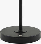 Black Modern Table Lamp with glass details for bedside or console tables
