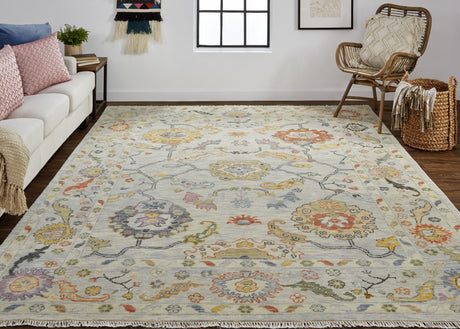 Feizy Karina Traditional Persian - Gray/Yellow/Red Area Rug