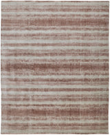 Feizy Mackay Transitional Stripes - Tan/Ivory/Pink Area Rug