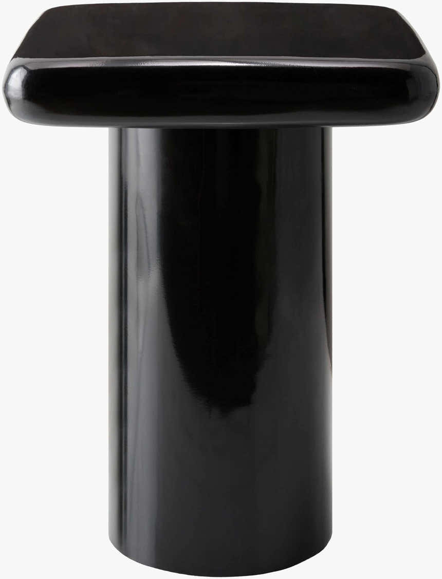 Soft Charcoal Modern End Table for sofa or lounge seating