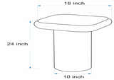 Soft Charcoal Modern End Table for sofa or lounge seating