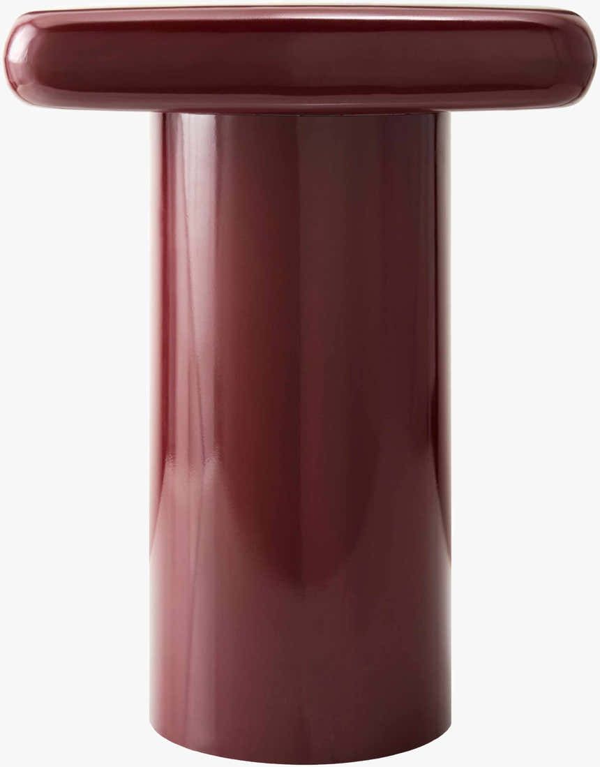 Brick Red Modern End Table for sofa or lounge seating