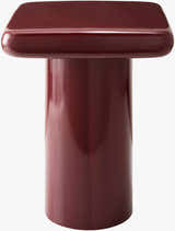 Brick Red Modern End Table for sofa or lounge seating
