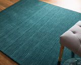 Feizy Luna Modern Solid - Blue/Green Area Rug