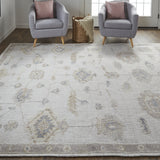 Feizy Wendover Transitional Oriental - Ivory/Orange Area Rug
