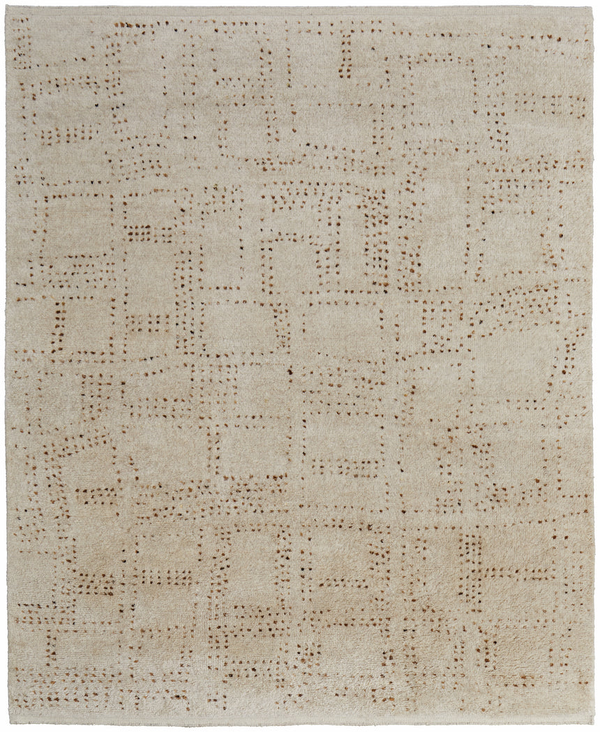 Feizy Truxel Modern Polka Dots - Tan/Brown Area Rug