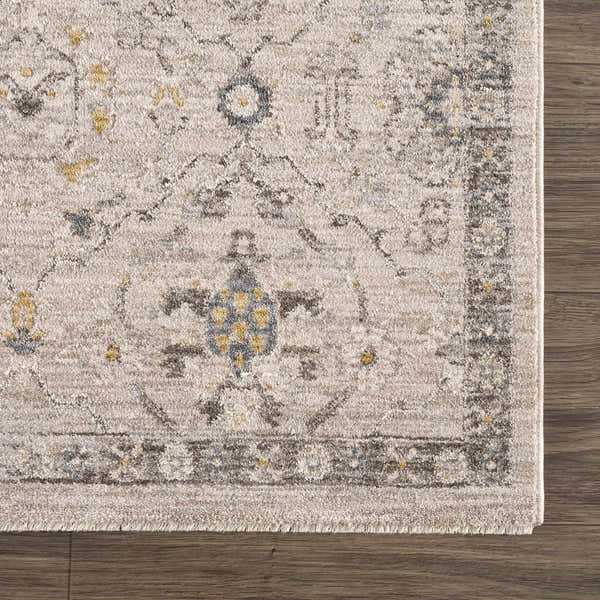 Sample Annie Cream Textured Rug with Fringes