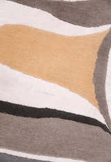 Drifted Ribbon Gray Hand Tufted 5x8 Wool Area Rug