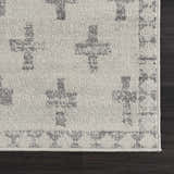 Sample Tigris Swiss Cross Ivory&Gray Area Rug - Clearance