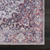 Sample Red Cael Medallion Washable Area Rug