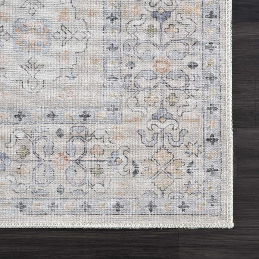 Sample Beige Beckett Washable Rug - Clearance