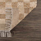 Made to Order Custom Size Ionut Checkered Jute Area Rug