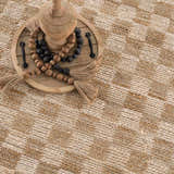 Made to Order Custom Size Ionut Checkered Jute Area Rug