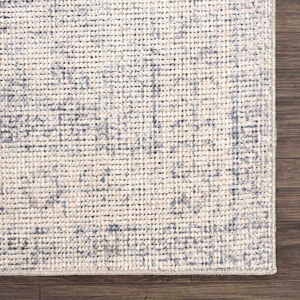 Sample Mortye Cream & Blue Medallion Area Rug - Clearance