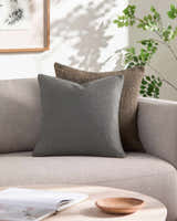 Salas Steel Gray Throw Pillow - Clearance