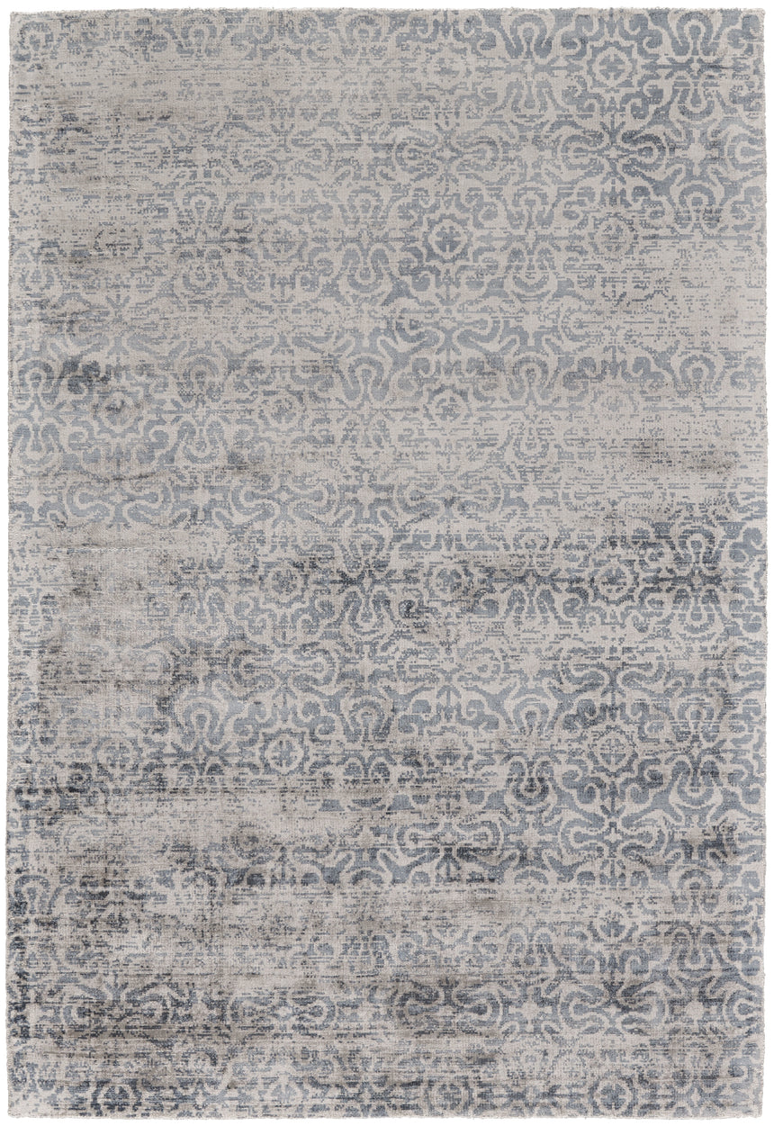 Feizy Nadia Transitional Distressed - Blue/Gray/Taupe Area Rug - Clearance