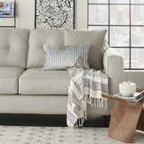 Mina Victory Sofia Beaded Pleated Velve Powder Indoor Throw Pillow - Clearance