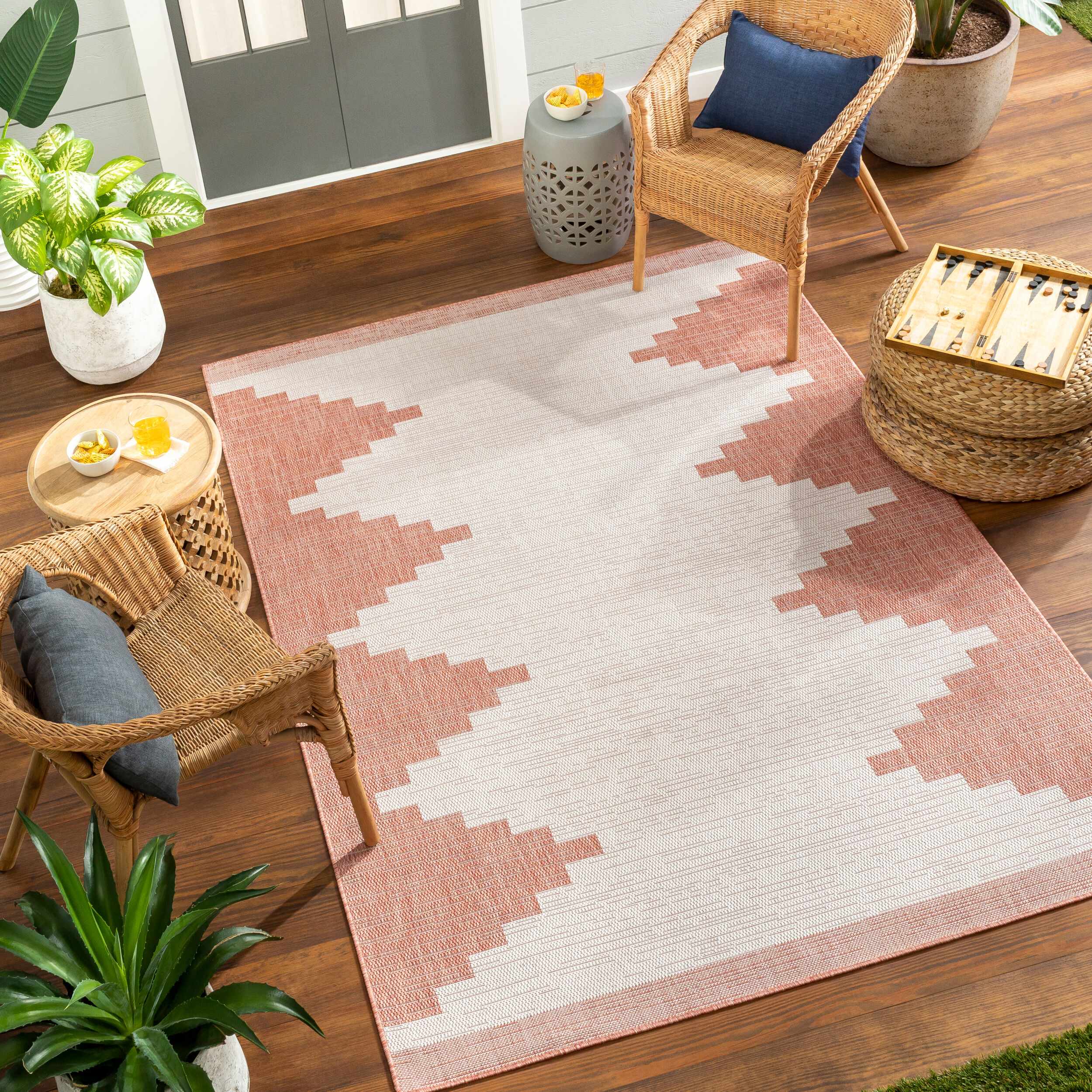 Djugun Peach Fuzz Indoor & Outdoor Area Rug – Boutique Rugs