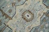 Earthy Neutral Custom Made Ivory, Beige and Silver Traditional Hand Knotted Wool Area Rug