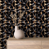 Gilded River on Matte Noir