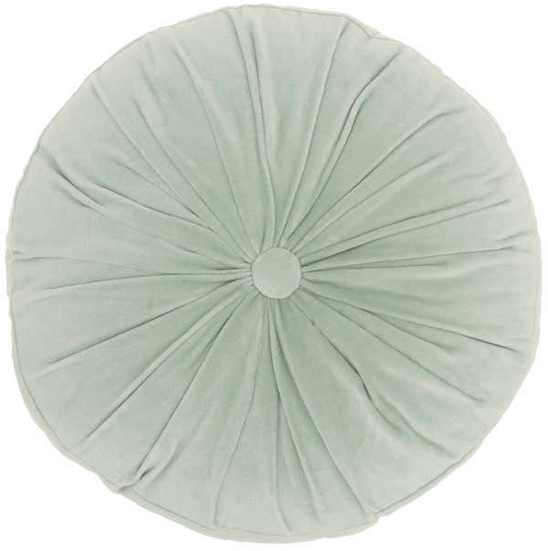 Mina Victory Sofia Ruched Velvet Celadon Indoor Throw Pillow