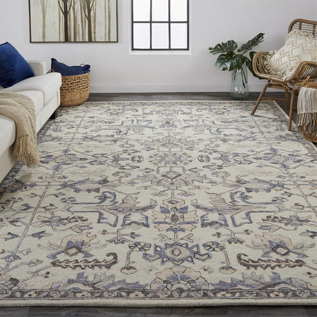 Feizy Fallon Traditional Oriental - Ivory/Gray Area Rug